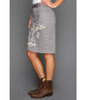 Stetson Washed Twill Pencil Skirt Grey Washed Twill