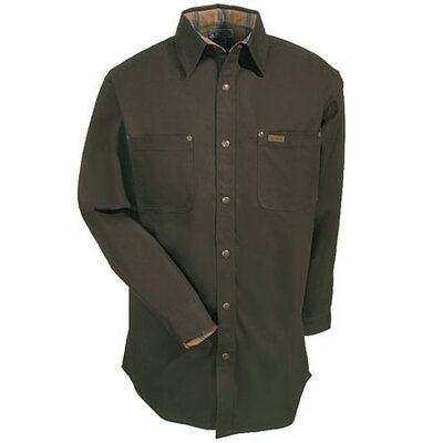 Carhart S296 Canvas Shirt Jacket Dark Brown