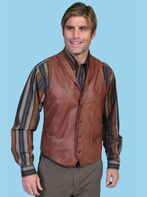 Scully Leather Vest 206-171