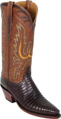 Lucchese Classics Brn. Lizard Cowgirl Boots
