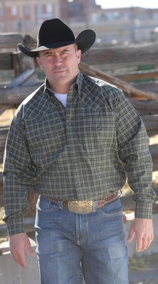 Miller Ranch Wear Green Plaid Shirt