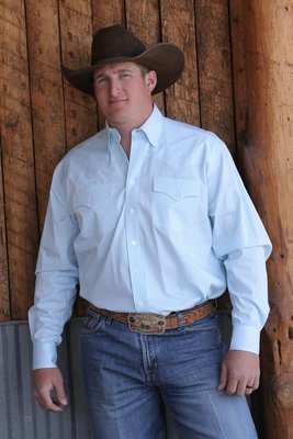 Miller Ranch Wear Blue Stripe Shirt