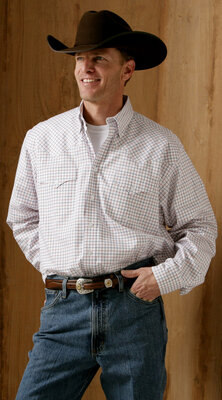 Miller Ranch Wear Plaid Pinpoint