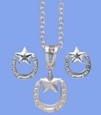 Bar V Ranch Necklace Stars/Horseshoe