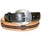 Justin belt black brown barbed wire - 