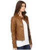 Cruel Girl Sassy Women's Brown Vegan Leather Jacket