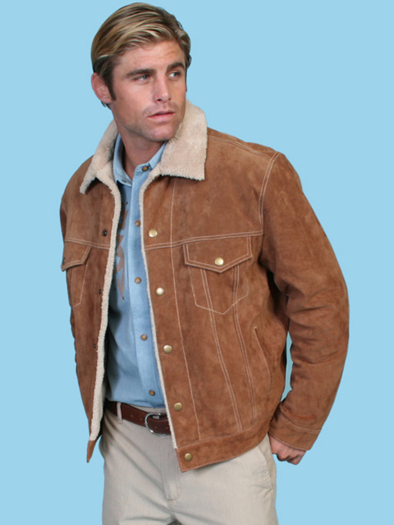 Scully Sherpa Lined Boar Suede Jacket