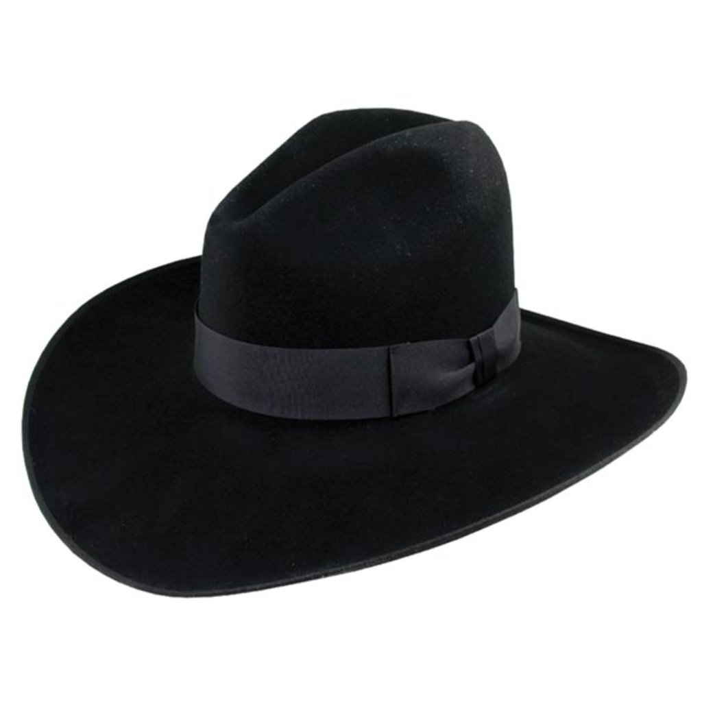 RESISTOL 4X Black Felt Hunter Long Oval