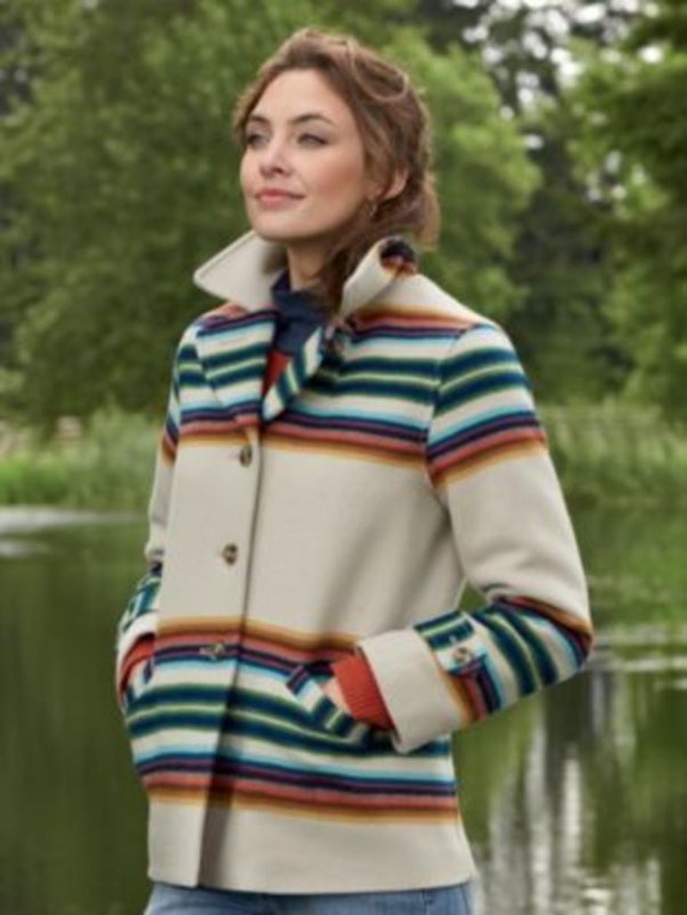 Pendleton striped hot sale coat