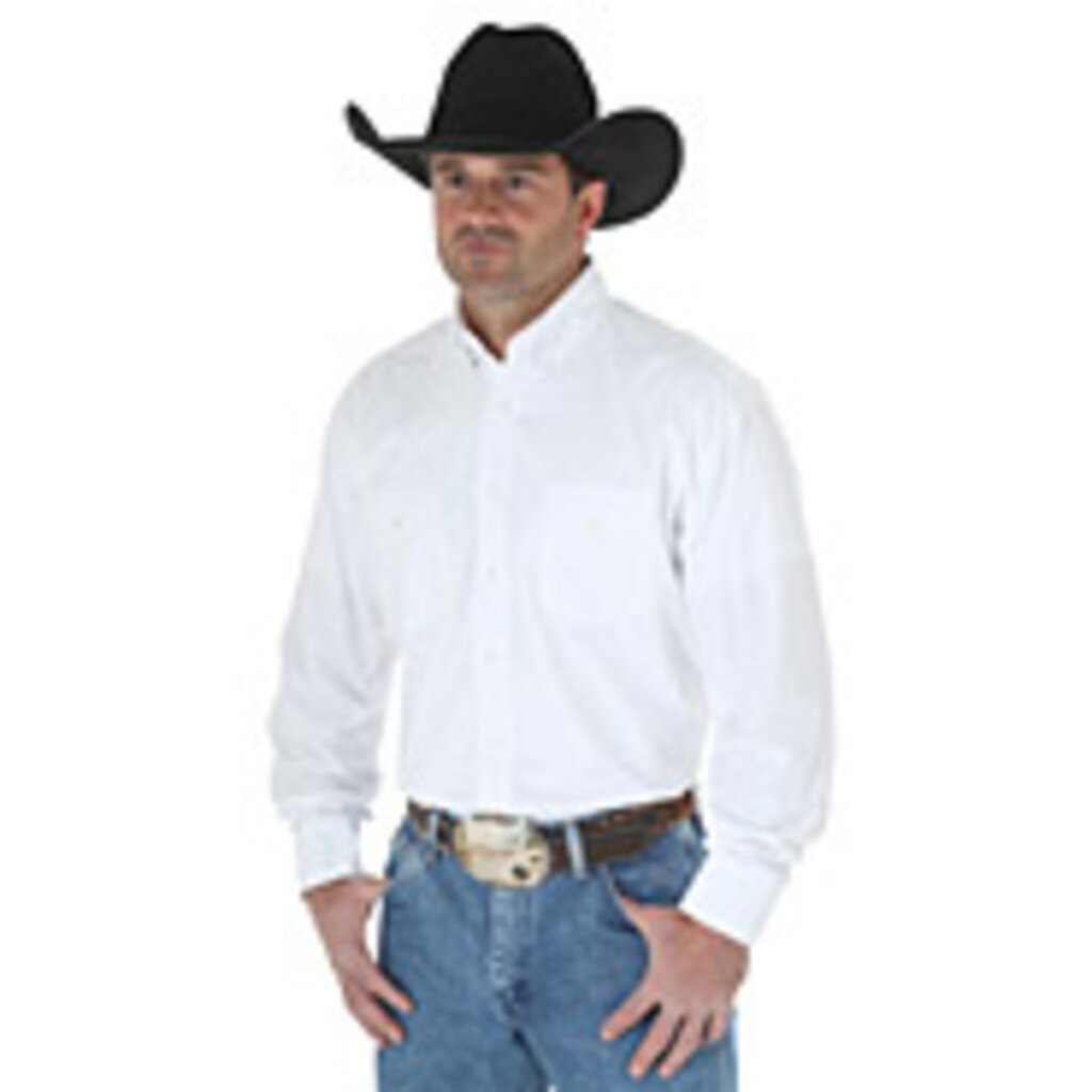 Painted Desert® Long Sleeve Button Down Lightweight Solid Twill Shirt
