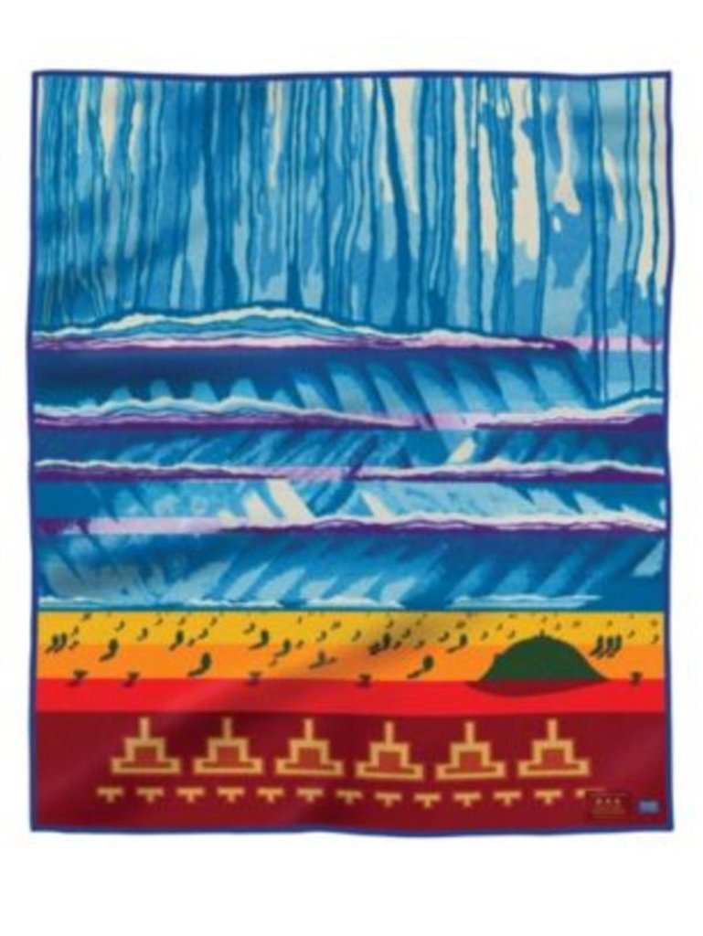 Blue pendleton blanket cheap
