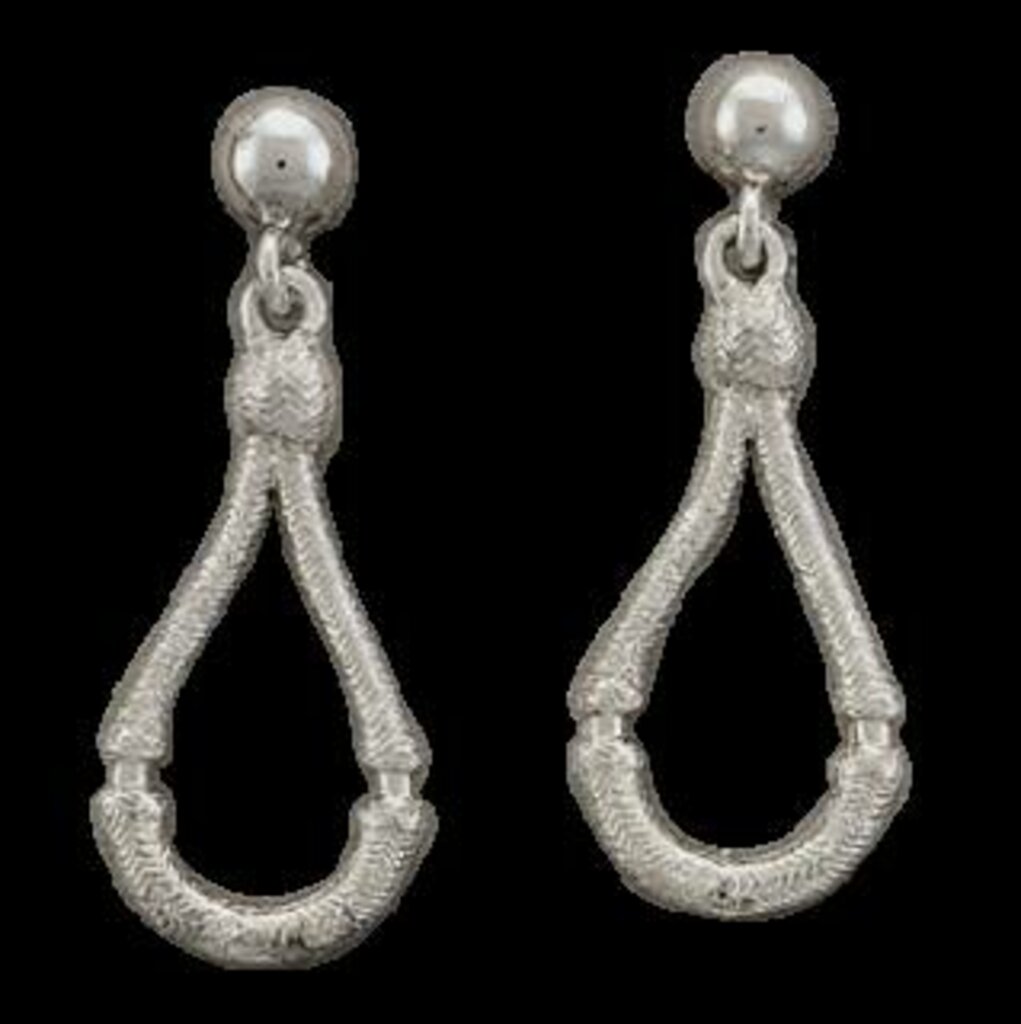 BarV Ranch, Earrings, Cast, Silver, Bosals
