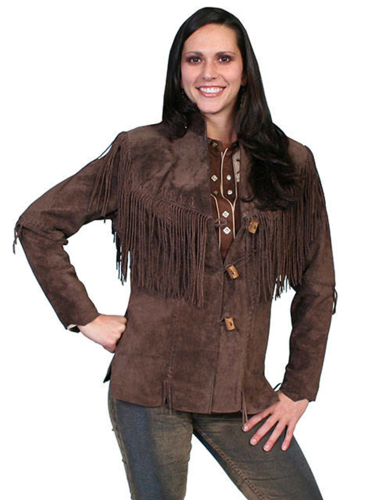 Scully leather outlet fringe jacket