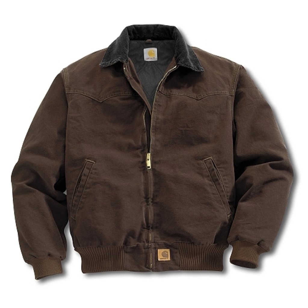 Carhartt Sandstone Duck Santa Fe Jacket Dark Brown