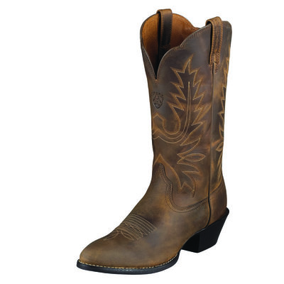 Ariat Heritage Western R Toe Distressed Brown