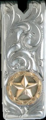 Vogt Money Clip- Gold Star and Disc Badge 021-050