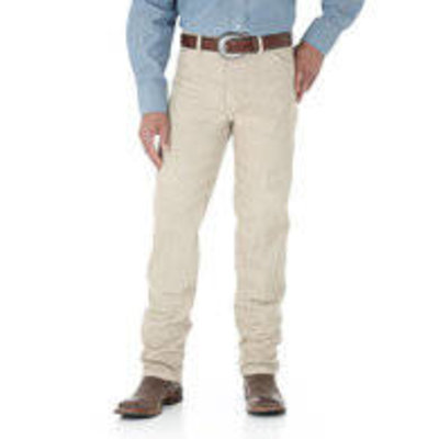 Prewashed Wrangler Jeans Tan Cowboy Cut