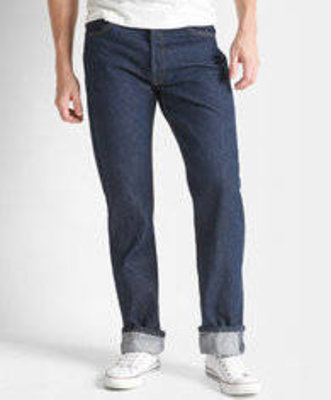 Levi 501 Shrink to Fit Indigo Blue Jeans