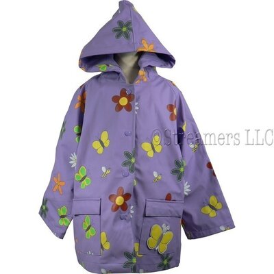Foxfire Rain Coats  Flower/Butterfly Print 601