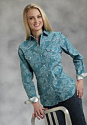 Stetson /Roper Blue Grass  Blouse