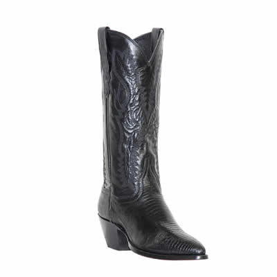 Dan Post Black Lizard Ladies J toe Boot