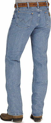 Prewashed Wrangler Jeans Rough Stone Cowboy Cut
