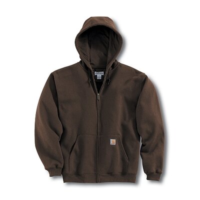 Carhartt Zipper Hooded Sweatshirt Brown