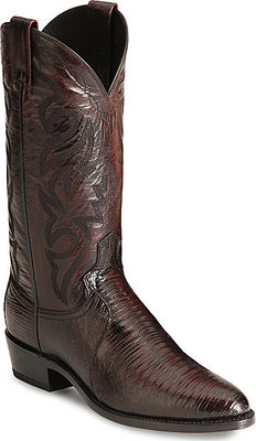 Dan Post Mens Boots Teju Black Cherry Lizard 2-352