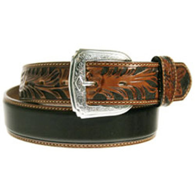 Tony Lama Two Tone Black and Brown Belt