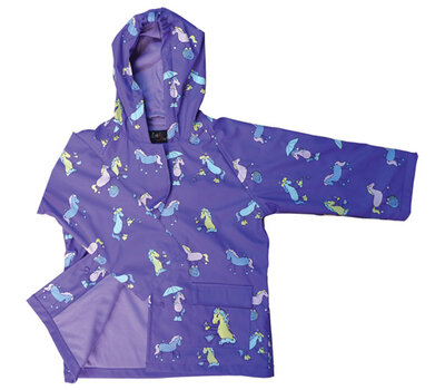 Foxfire Rain Coats Purple w/Horses - 601