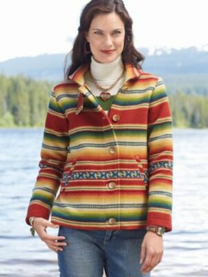 Pendleton Sierra Stripe Coat TE051