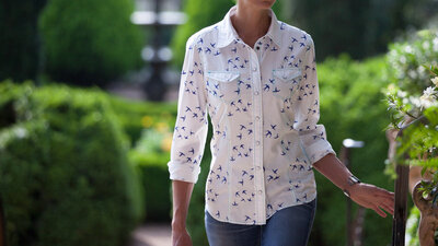 Barn Fly Trading Shirt Barn Swallow-WH303SW