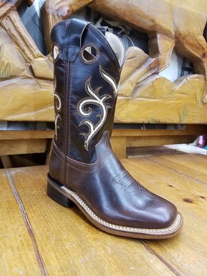 Old West Dark Brown Carona Leather