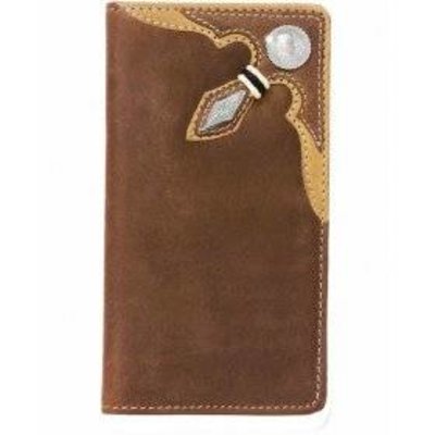 Silver Creek Stockyards Rawhide Wallet - Brown